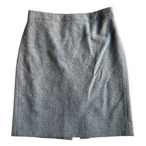 J. Crew Factory Gray Wool Blend The Pencil Skirt Size 4
